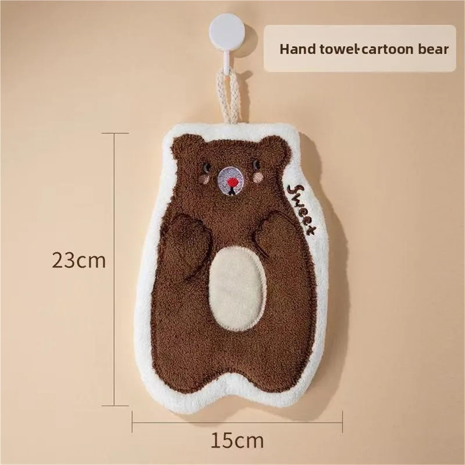 Asciugamano in peluche assorbente intimo universale da 4 pezzi per Mano