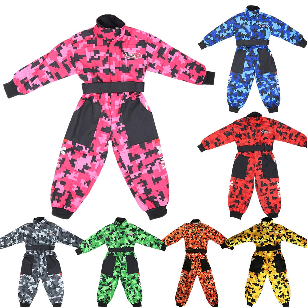 Soft interior/durable exterior CUB Kids Motocross CAMO Suit Children Motorbike Motorcycle Race Clothing Child ATV Karting Suit Overall