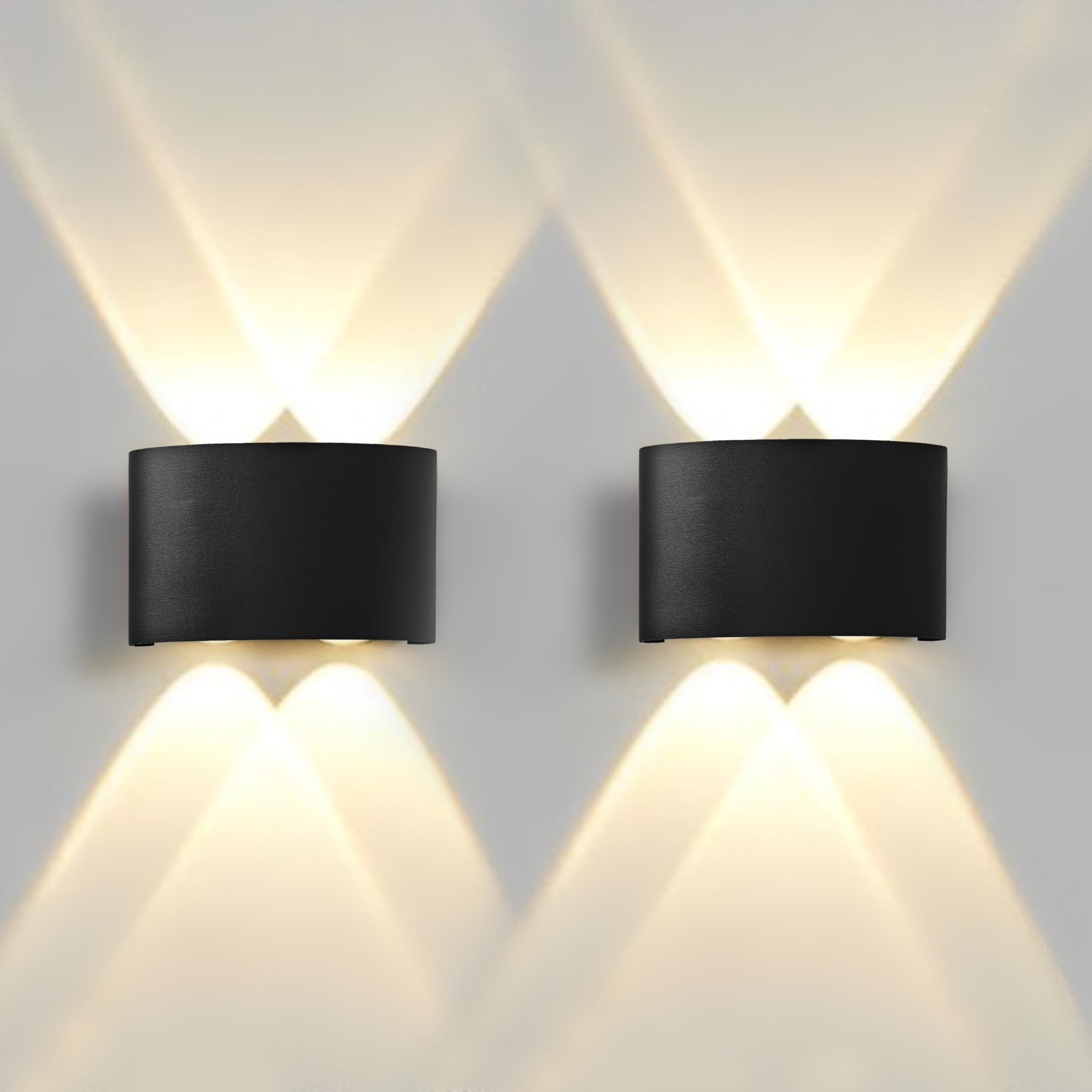 Gesto 4W Waterproof Led Wall Light for Home Decoration – Up Down 2-Way LED Wall Lamp | IP65 Outdoor Fancy Wall Lights for Balcony,Gate,Elevation,Garden,Patio | Decorative Wall Mount Light -Pack of 2-image-7