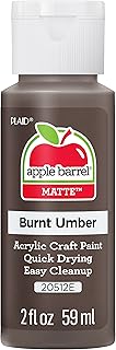 Apple Barrel Acrylic Paint in Assorted Colors (2 oz), 20512, Burnt Umber