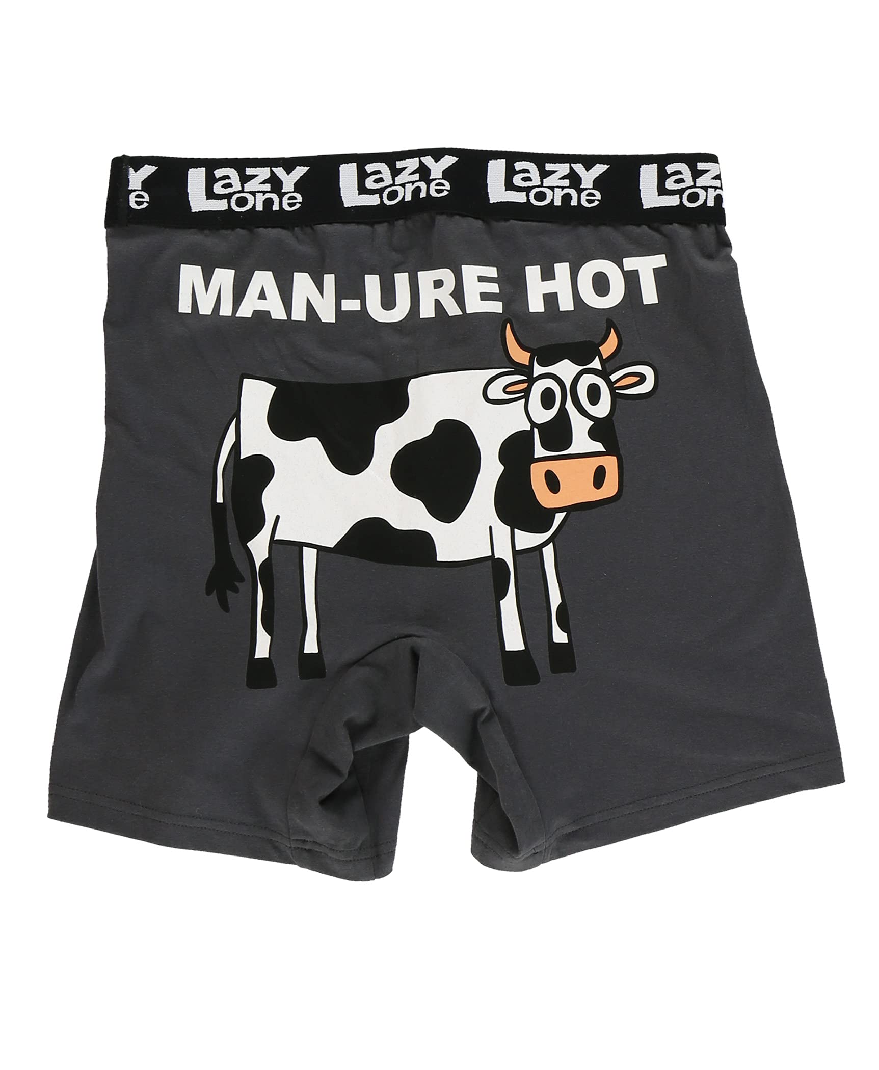 Lazy OneFunny Boxer Briefs for Men, Underwear for Men, Gag Gifts For Men