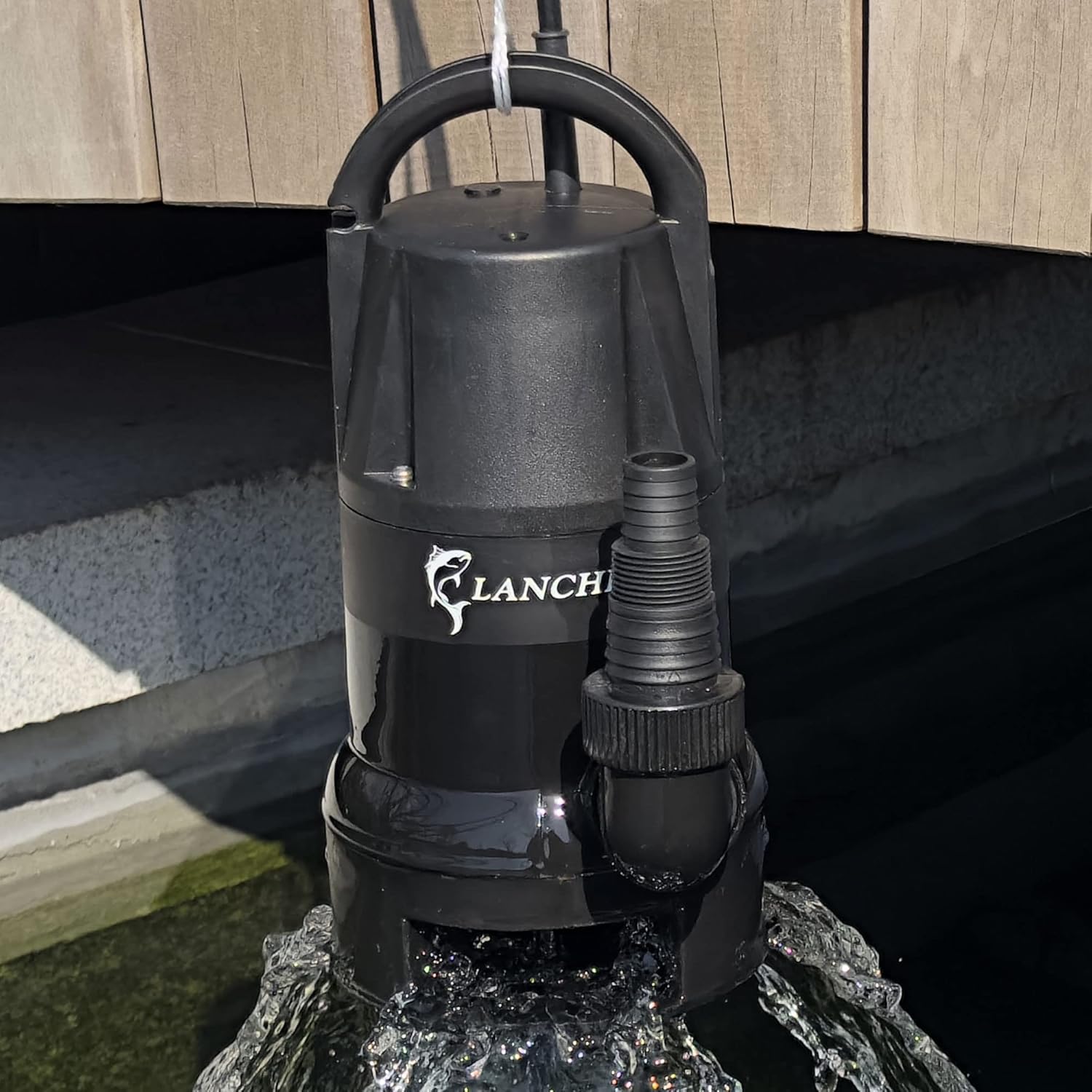 Lanchez Sump Pump1/2 HP 2394 GPH Portable Utility Pump for Clean/Dirty