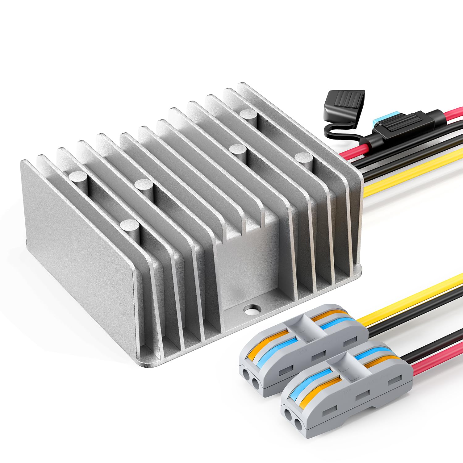 Convertitore DC 12V To 24V 15A 360W - Impermeabile IP67, Con Fusibile, Per Auto, LED, Golf Cart - Foto 7