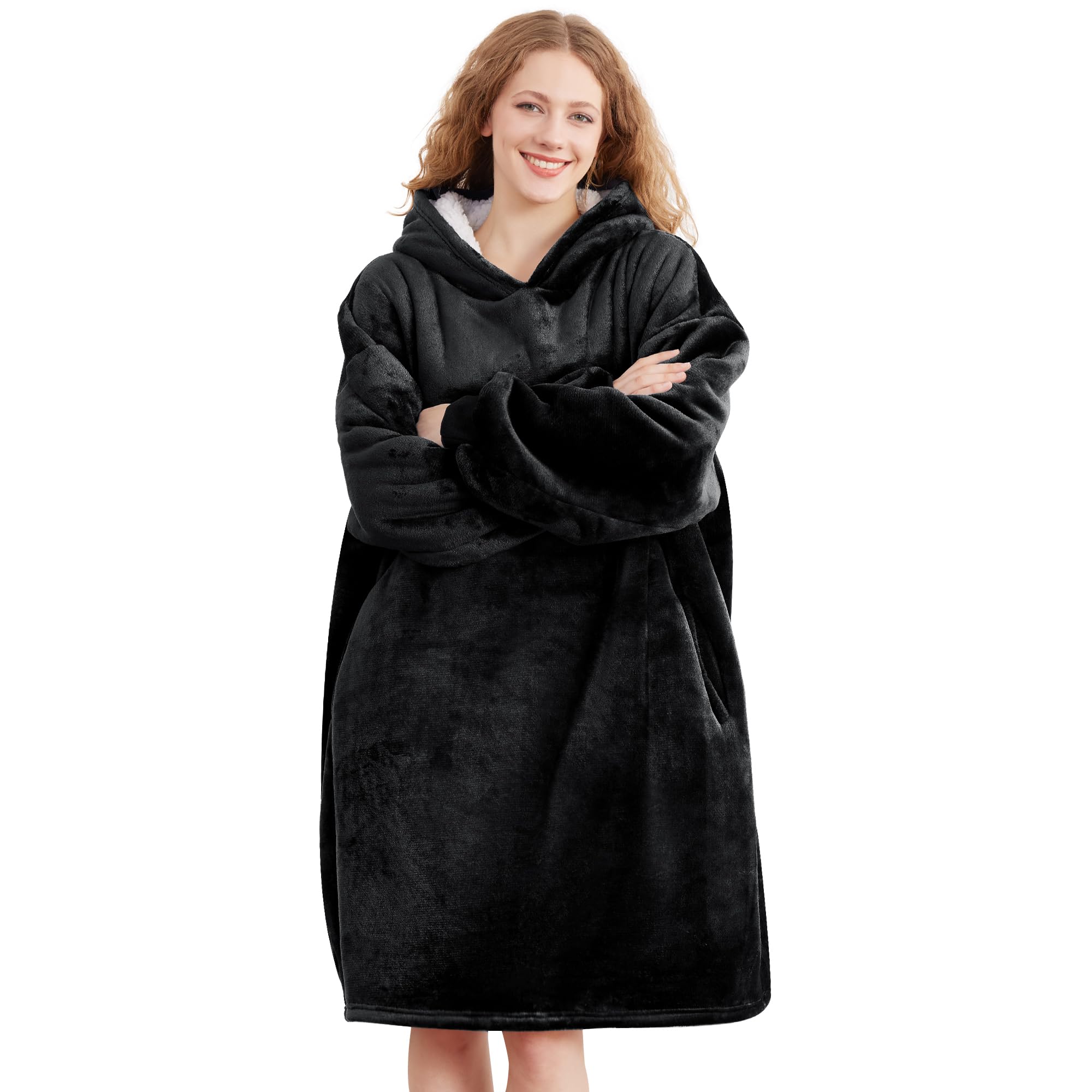 Amazon.com: AmyHomie Wearable Blanket Hoodie for Adults & Teens