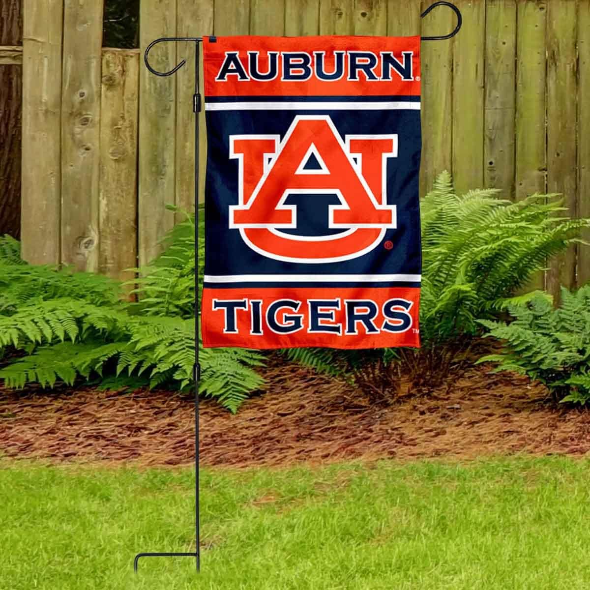 Auburn Garden Banner Flag with Flag Pole Stand Set - Image 3