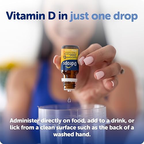 Miniatura 5 de Ddrops Adultos 2000IU 180 gotas - Suplemento líquido de vitamina D3, apoyo a huesos fuertes y sistema inmunológico