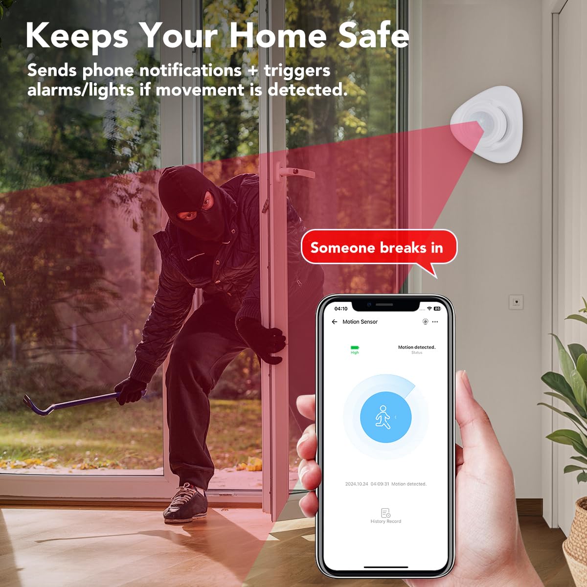 Zigbee Bewegungsmelder (PIR + Radar) – Wiederaufladbarer AA-Batterie & Typ-C-Aufladung, 6 m Reichweite, funktioniert mit HomeKit, Home Assistant & Smartthings
