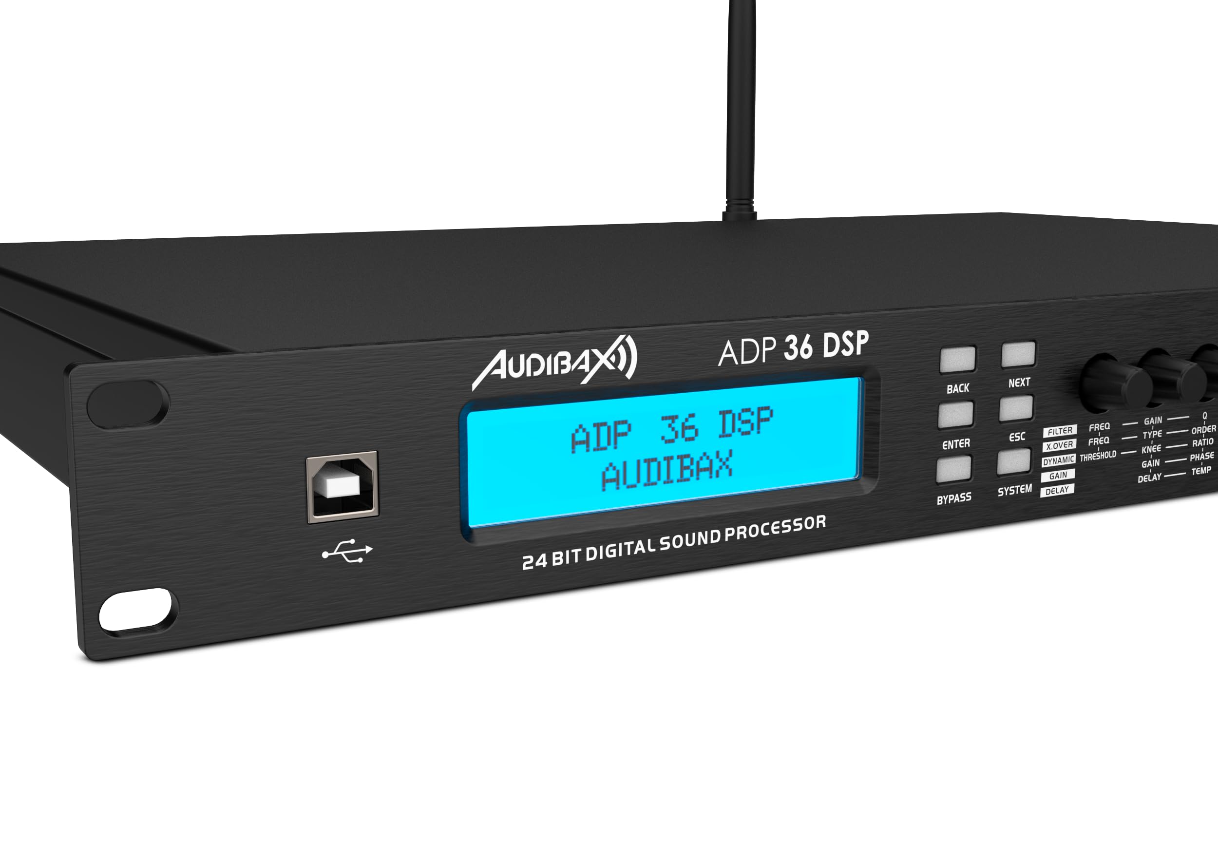 Audibax ADP 36 DSP Procesador de Sonido/Crossover Digital 19" 6 Canales de Salida