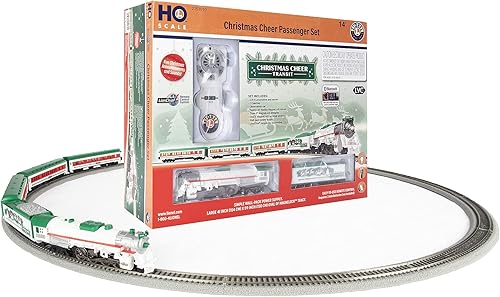 Miniatura 4 de Lionel Tren de modelo de tren con Bluetooth HO Gauge para pasajeros de Navidad Cheer con control remoto