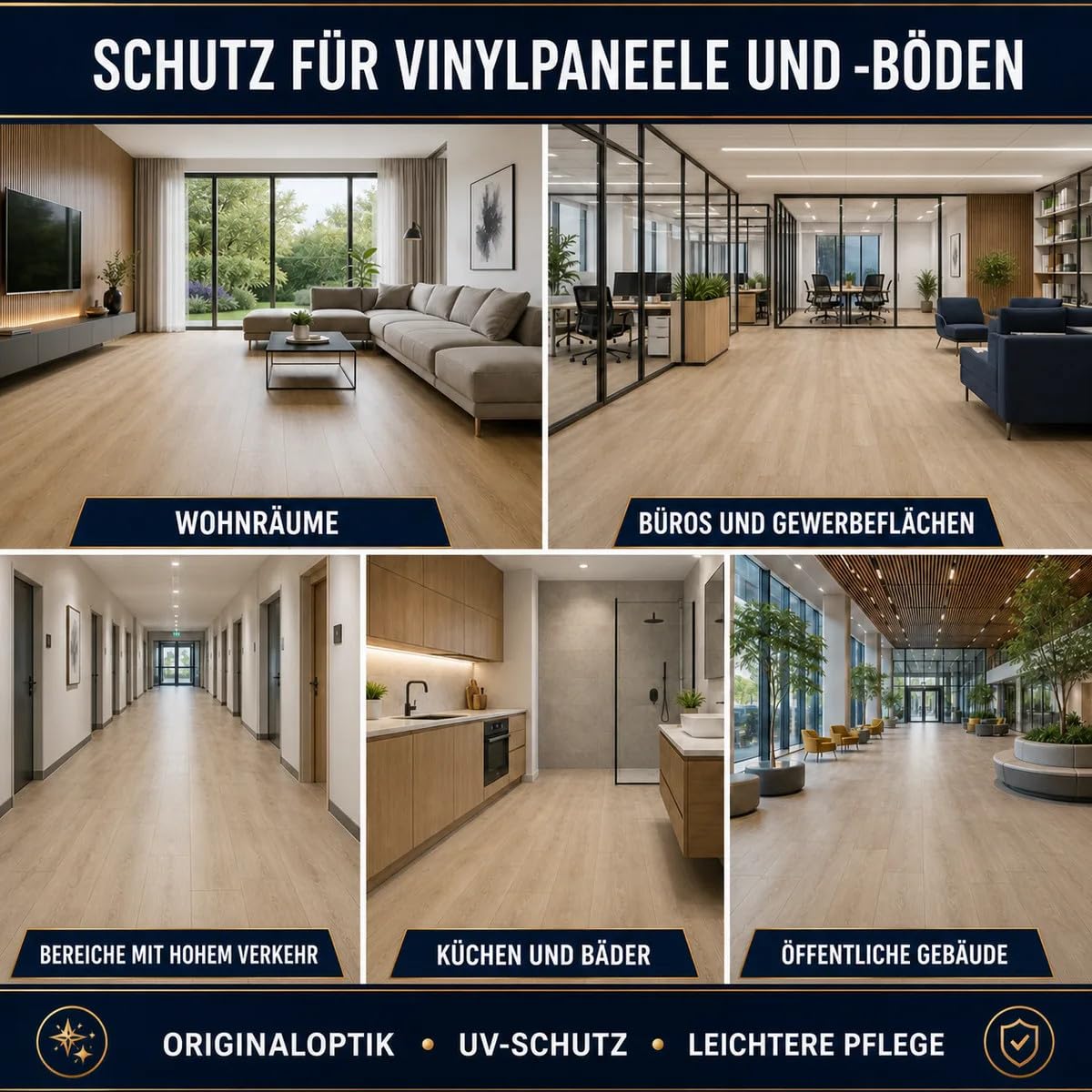 ESANDOL Steinimprägnierung Schutzanstrich Vinylpaneele 5 L – bis zu 50 m², wasser- und schmutzabweisend, UV-Schutz, farblos