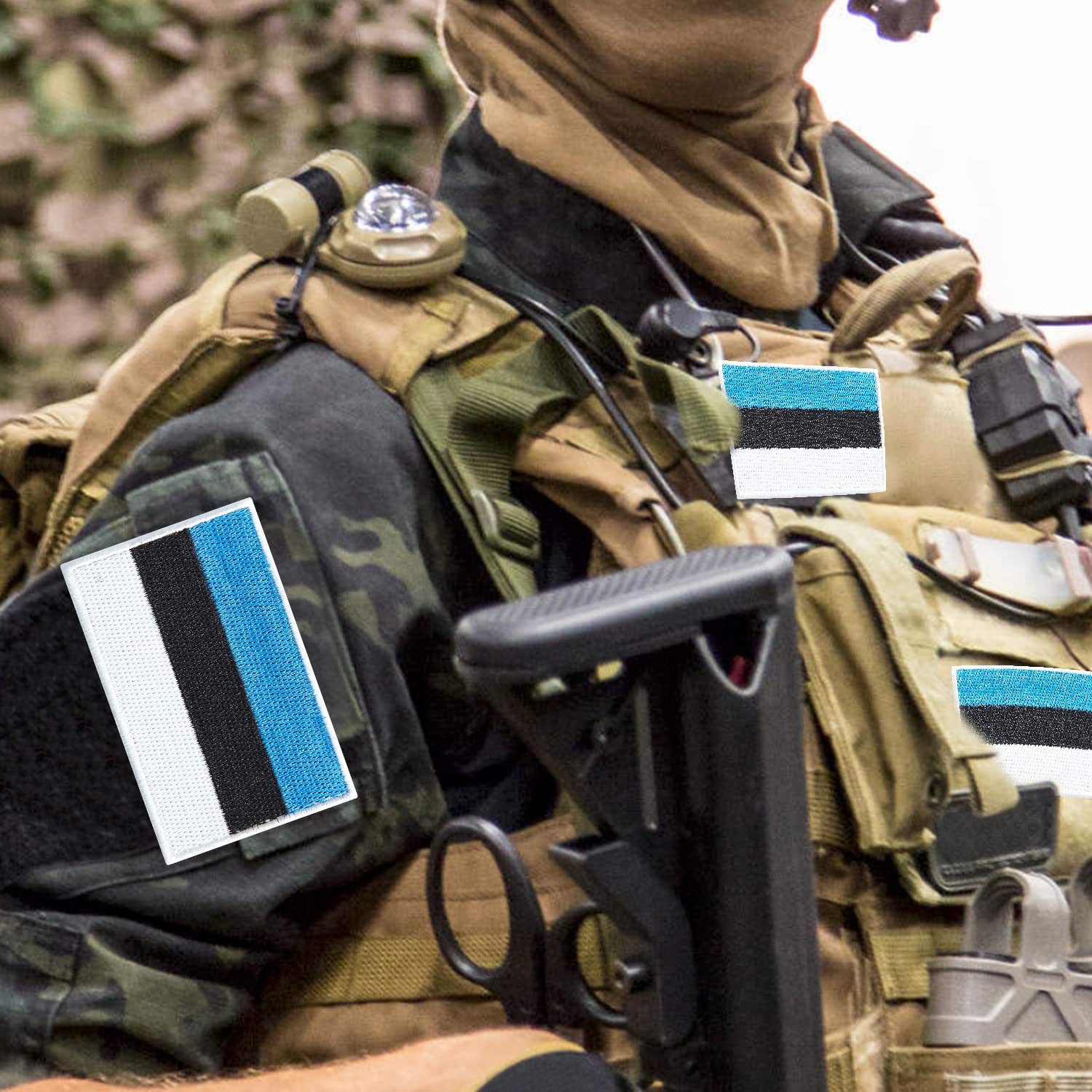 Stidsds Lot De 2 écussons Brodés Avec Drapeau De La Serbie Pour