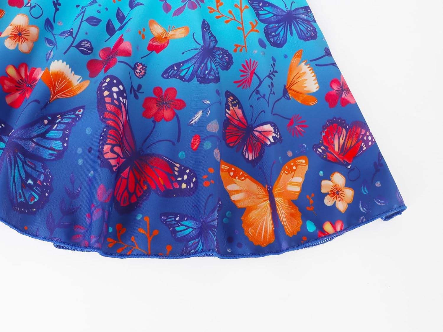 COTRIO One Piece Princess Swimsuit for Girls Short Sleeve Swim Dress Rash Guard Bathing Suit Skirted Swimwear 1-10 Years - Image 6