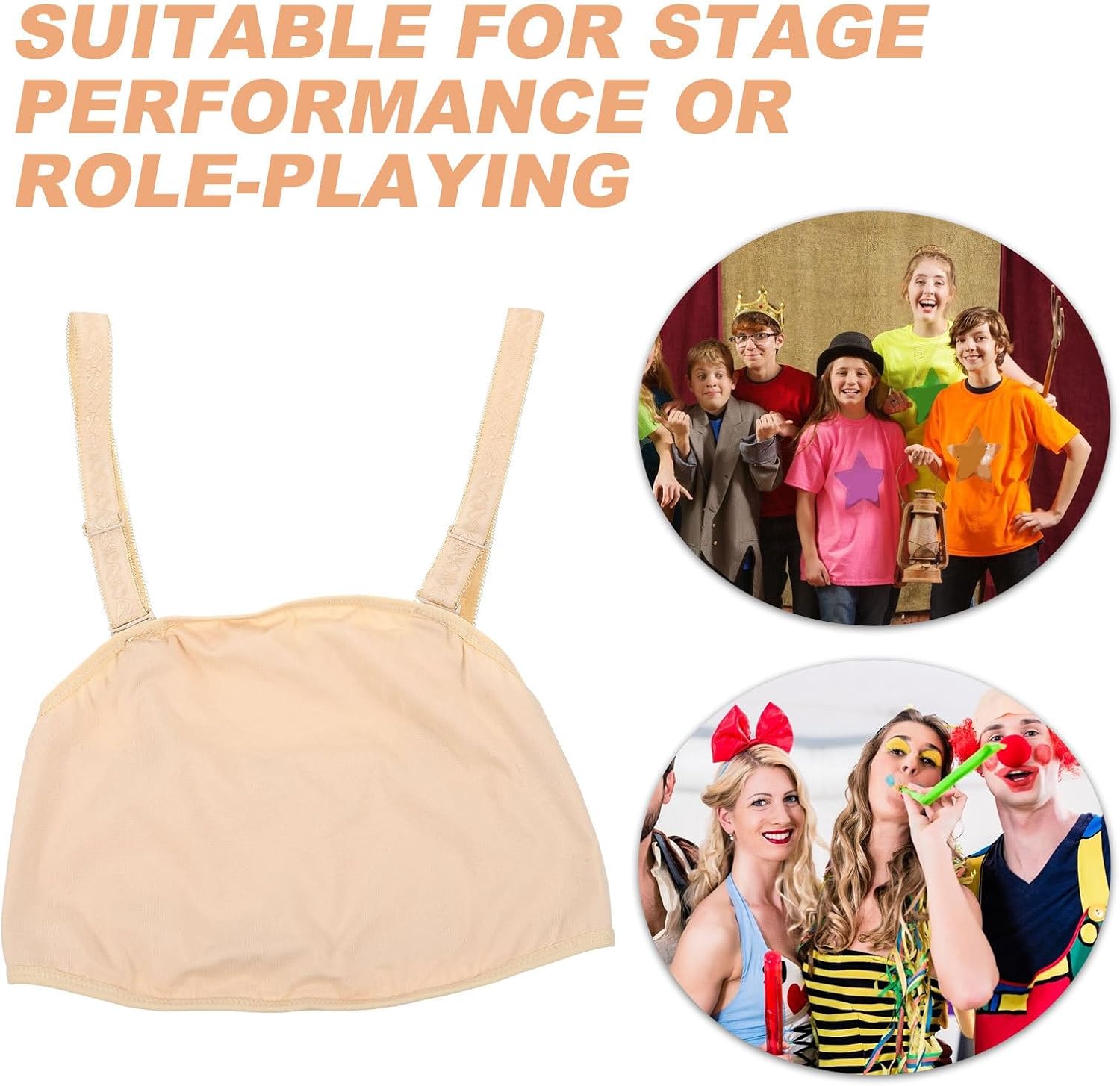 Cabilock Fake Pregnant Belly Cotton Cover for Stage Performance Women image 3
