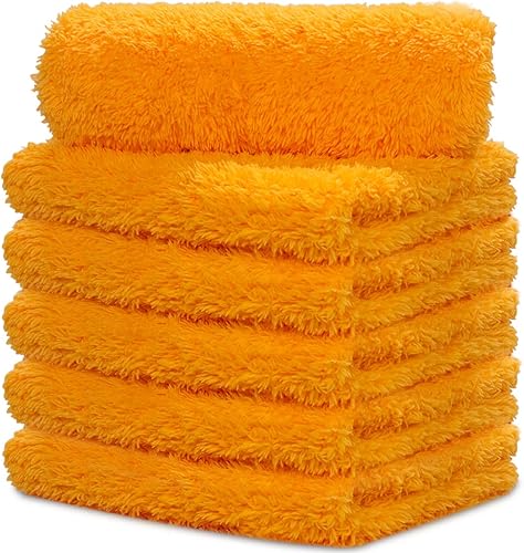 Toallas de microfibra para secado de automóviles, detalles y pulido, toalla de felpa súper suave, segura para lavado de autos y limpieza del hogar,