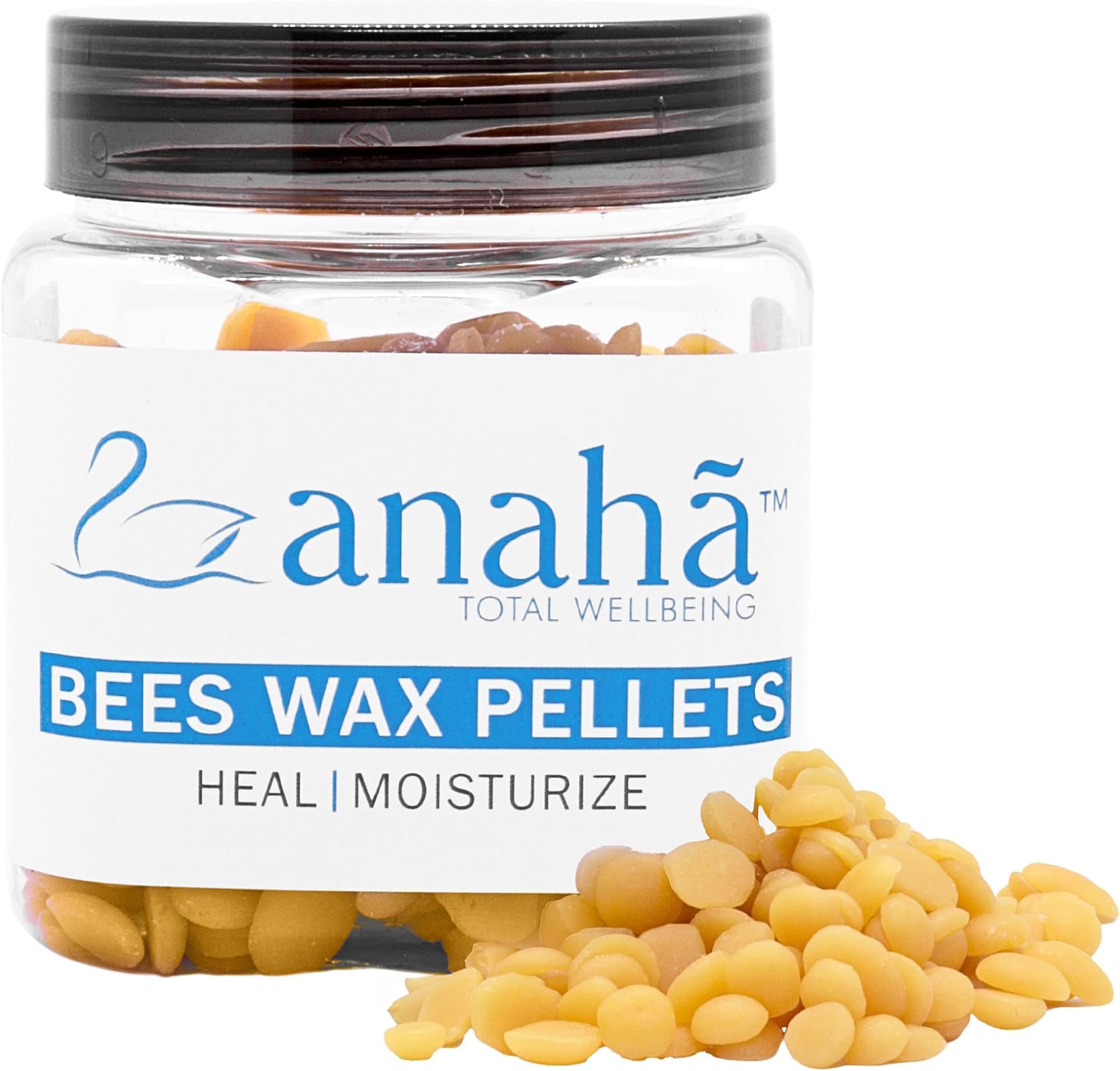 Anaha Yellow Beeswax Pellets (100 g) | Triple Filtered, 100% Pure & Cosmetic-Grade | Beeswax for Lip Balm, Lotions, Candles, Soaps, and Body Care Products