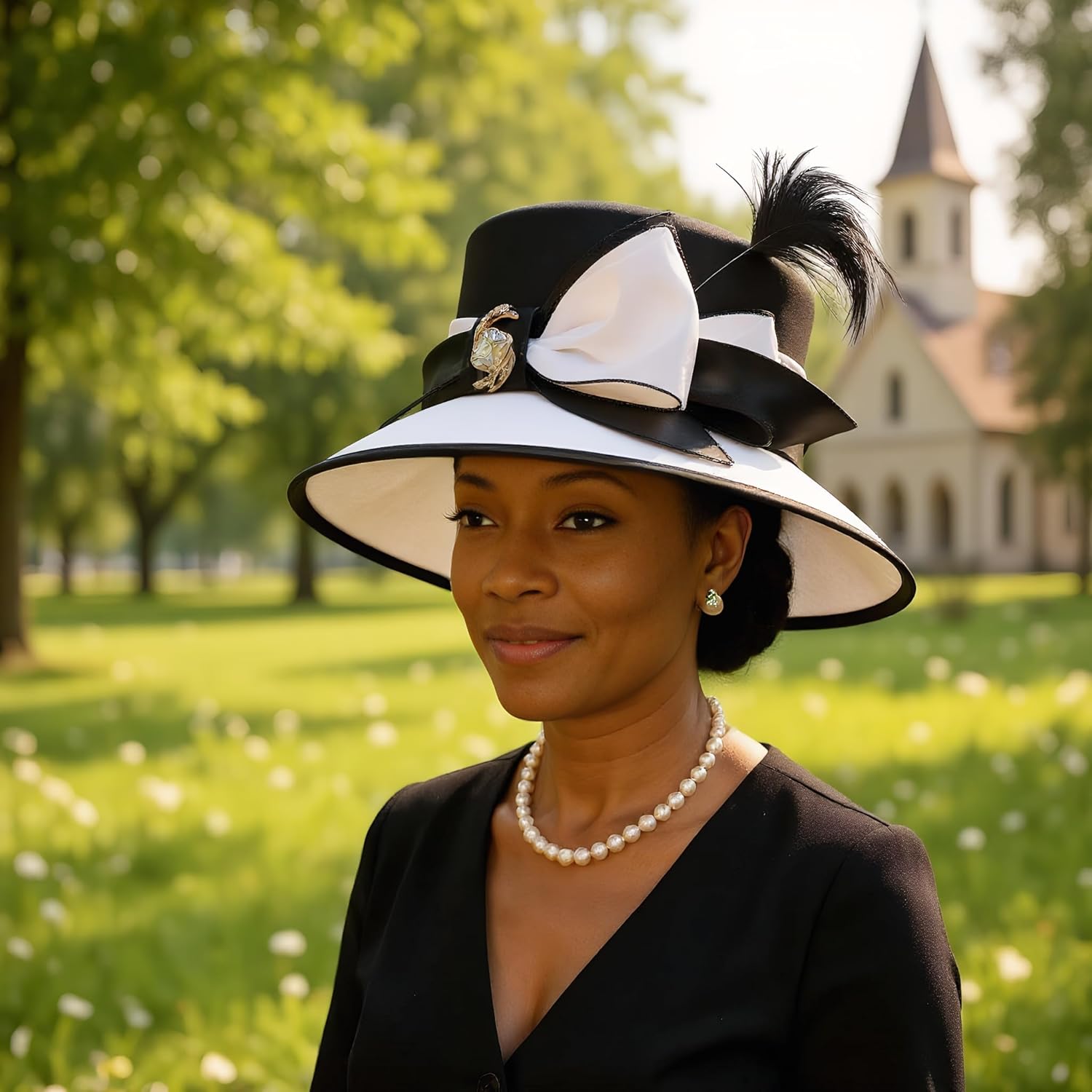 Women's Elegant Hats for Party Church Derby hat, Organza Sun Visor Cap, Floral Fascinators & Wide Brim Fedoras