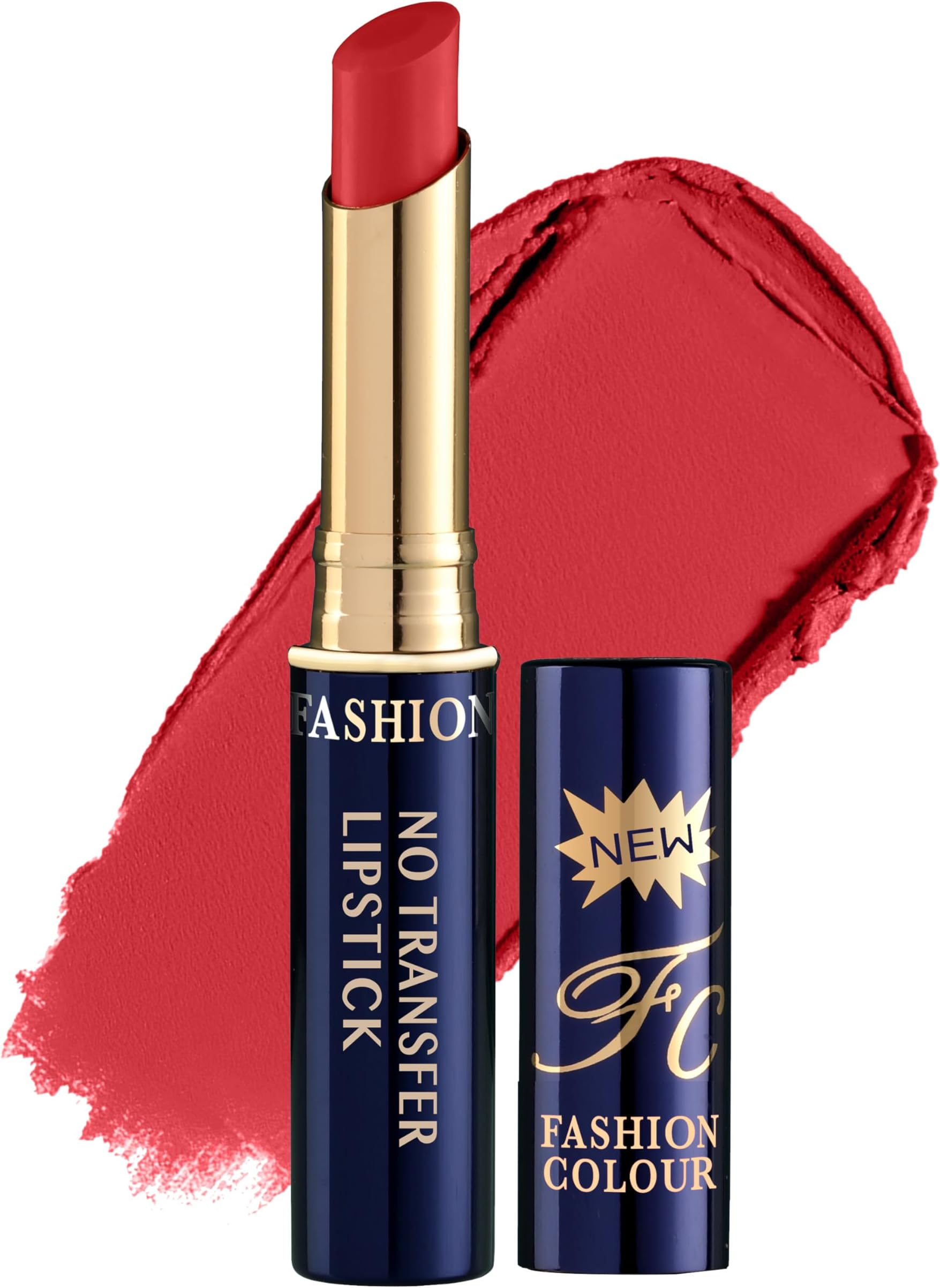 Fashion Colour Lip Super Stay | Non Transferable Lipstick Waterproof | Lipsticks For Women Waterproof | 12-Hour Stay | Matte Finish | Long-Lasting | Highly Pigmented | Bold Colours Shade-02 (Orange)