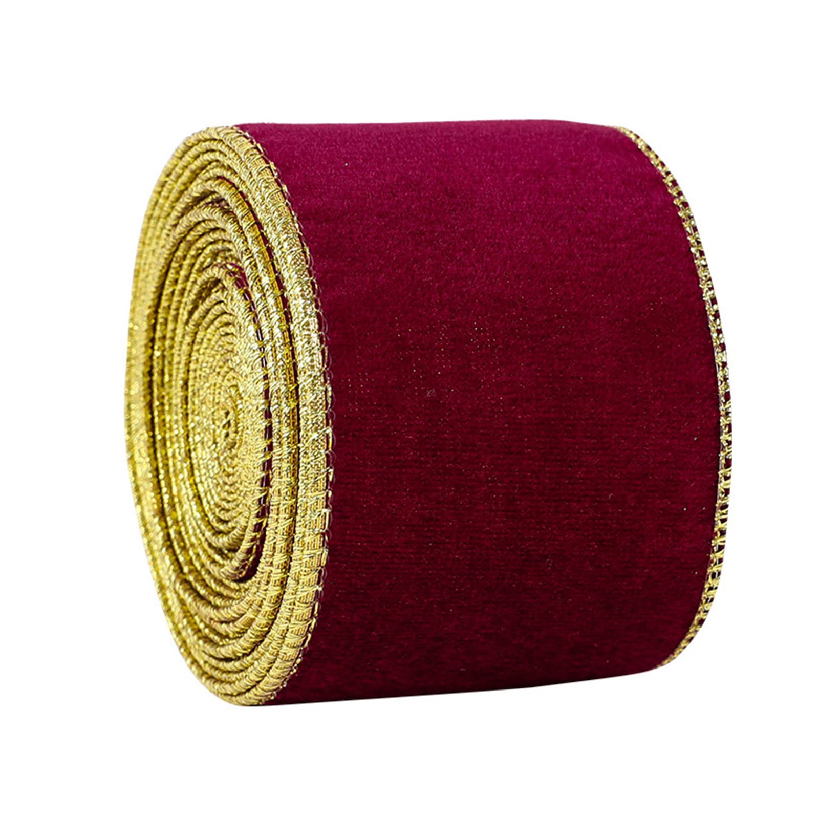 Carotoe D Christmas Irish Velvet Ribbon 1 Roll Bowknot Wreath Stair Ecorations Supplies For Children Adult Christmas Ribbon