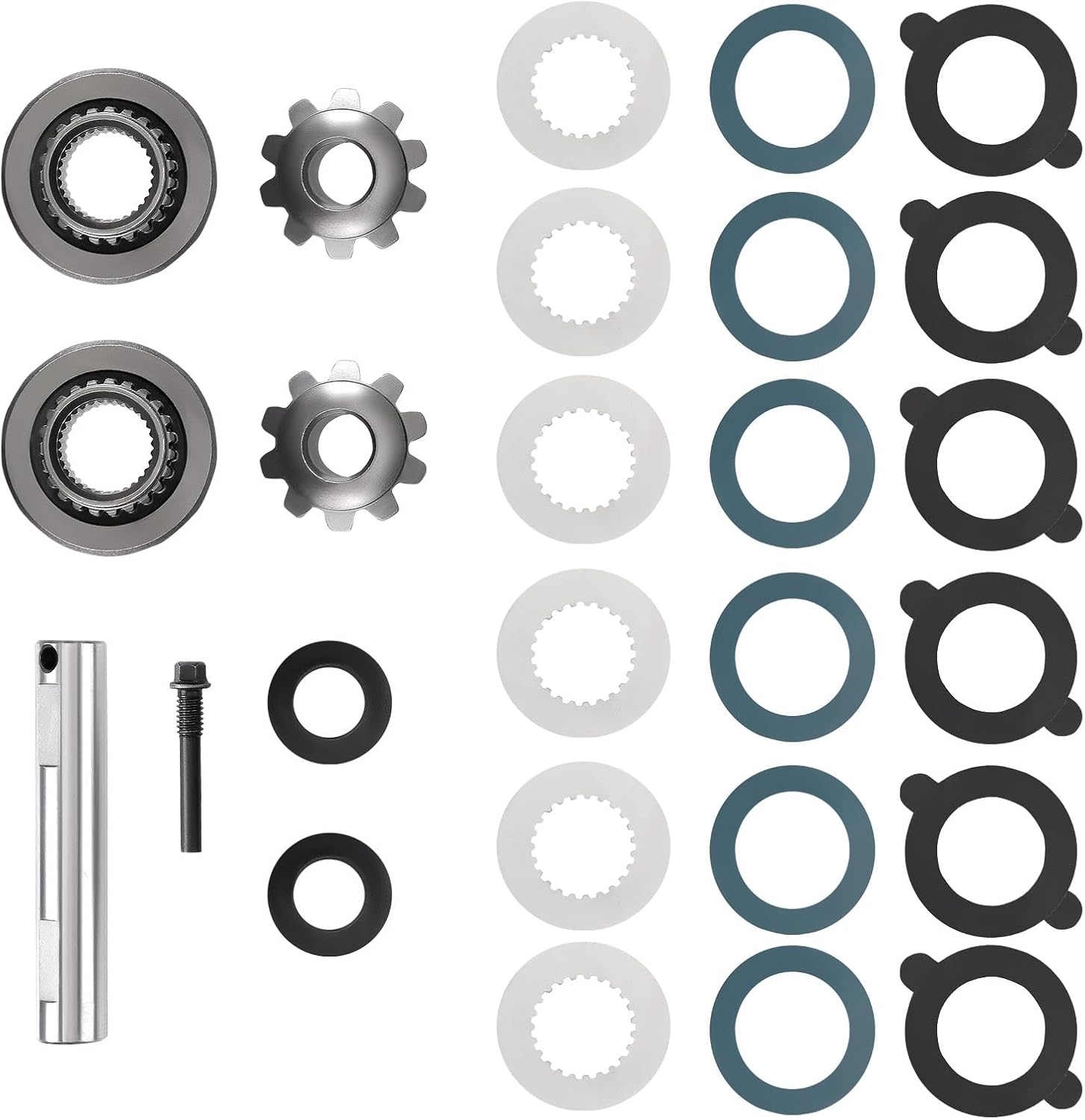 F8.8CPK 8.8 Ring Gear Differential Spider and Pinion Gears Fiber Clutch Kit M4700B Compatible with Ford 8.8" 1983-2014 models, 6L1Z4947A YPKF8.8-PC M4700C