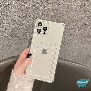 Microsonic Xiaomi Redmi Note 14 Pro 5G Card Slot Shock için Kılıf Şeffaf [Redmi Note 14 Pro 5G ile Uyumlu Kılıf - Şeffaf]
