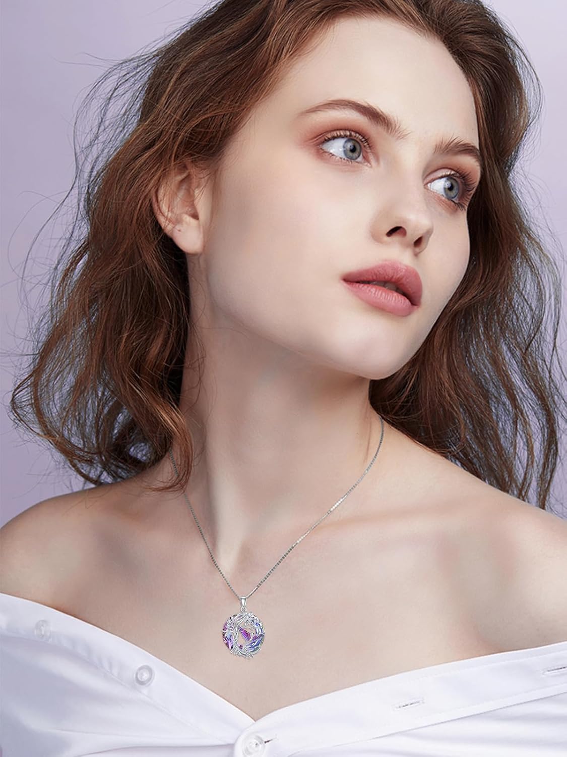 TOUPOP Phoenix Necklace 925 Sterling Silver Crystal Pendant Phoenix Rising Jewelry Women Birthday Valentines Day Gifts - Image 5