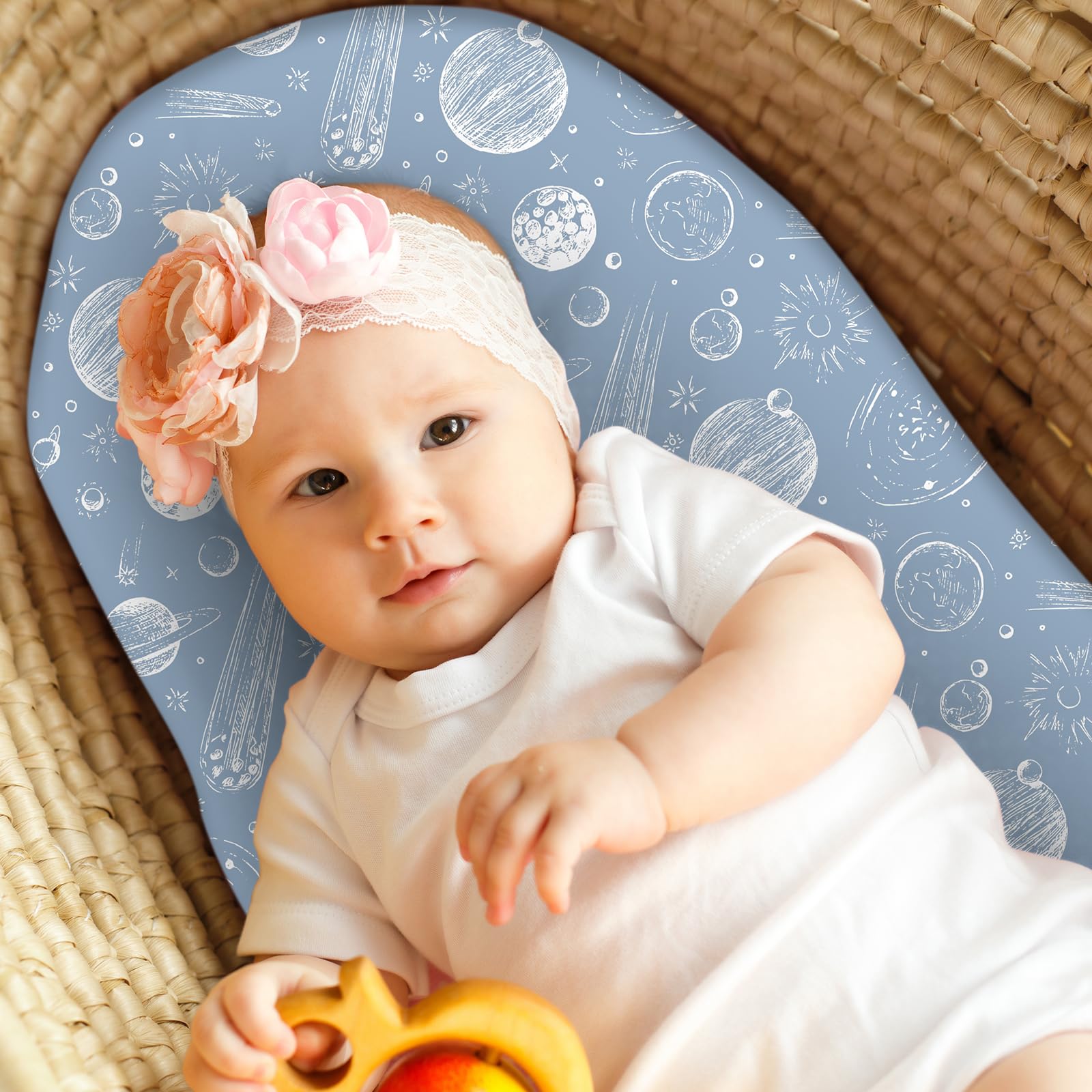 Unnivoll Moses Basket Sheets 3 Pack - Image 2