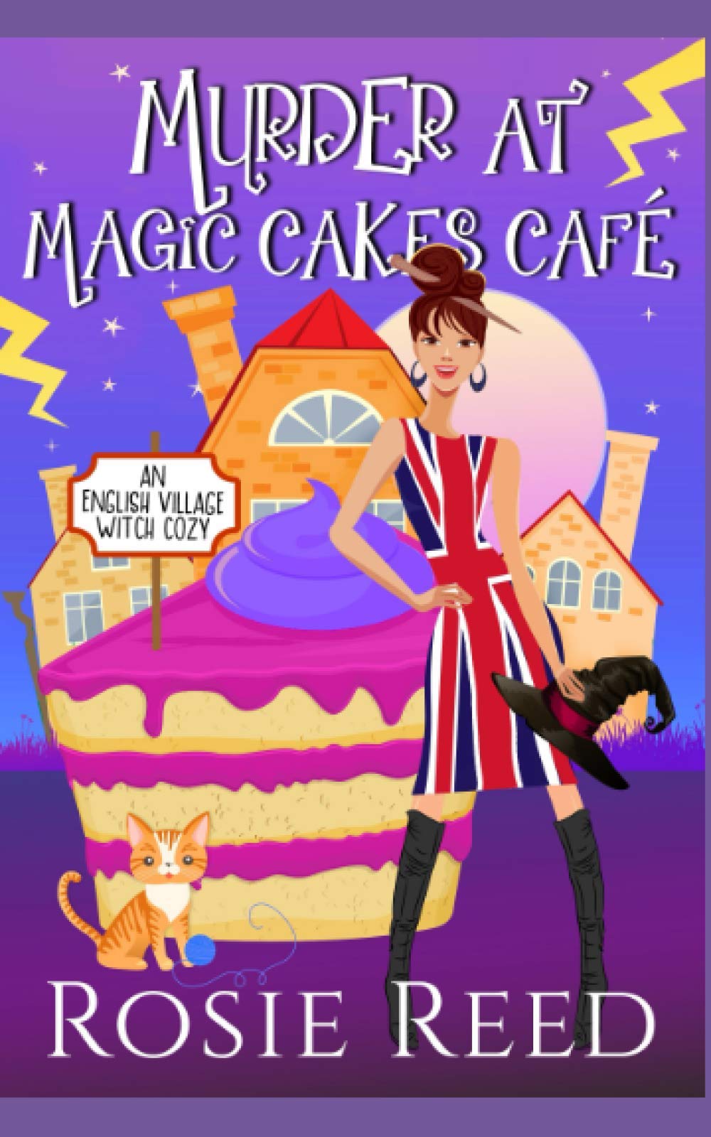 Murder At Magic Cakes Cafe: A fun paranormal cozy with a dash of romance (English Village Witch Cozy)