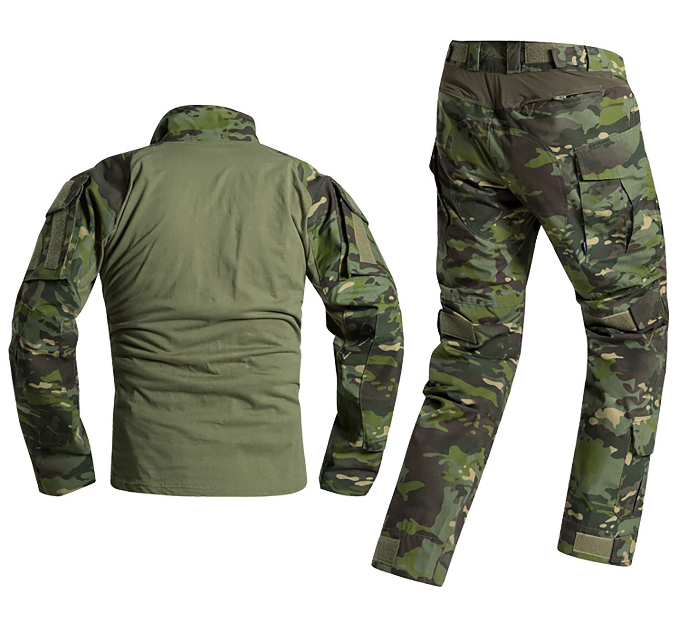 Pantaloni Traspiranti Multitasche Airsoft Camicia Mimetica Camo Abbigliamento Militare Militare per Uomo