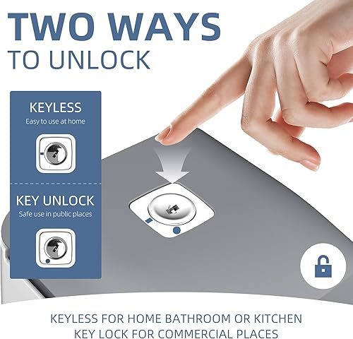 Miniatura 2 de Dispensador de jabón de pared de 28 onzas, dispensador de jabón de manos comercial para baño, gel líquido, dispensador de desinfectante de manos