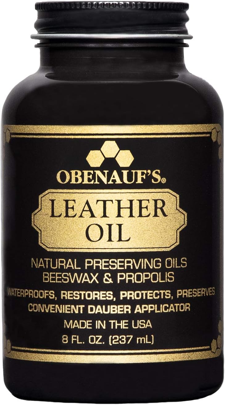 Obenauf's Leather Oil Conditions Restores Preserves Dry Leather (16oz with Applicator) : Automotive