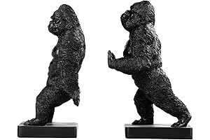 Art Decor for Home: Fengze KingKong Bookends (Black)