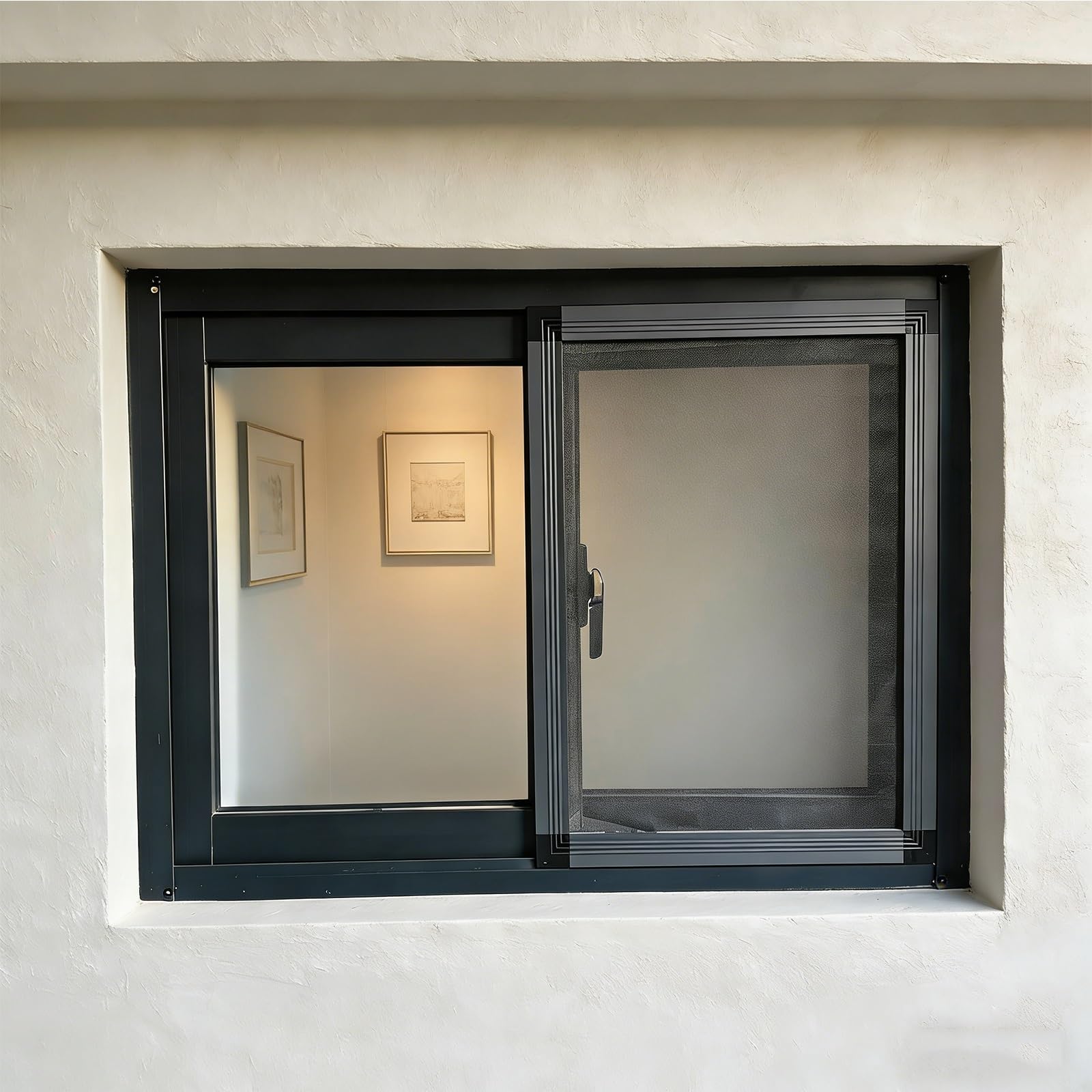 Ventana corrediza de aluminio ideal para ventilación en cocinas, baños y caravanas