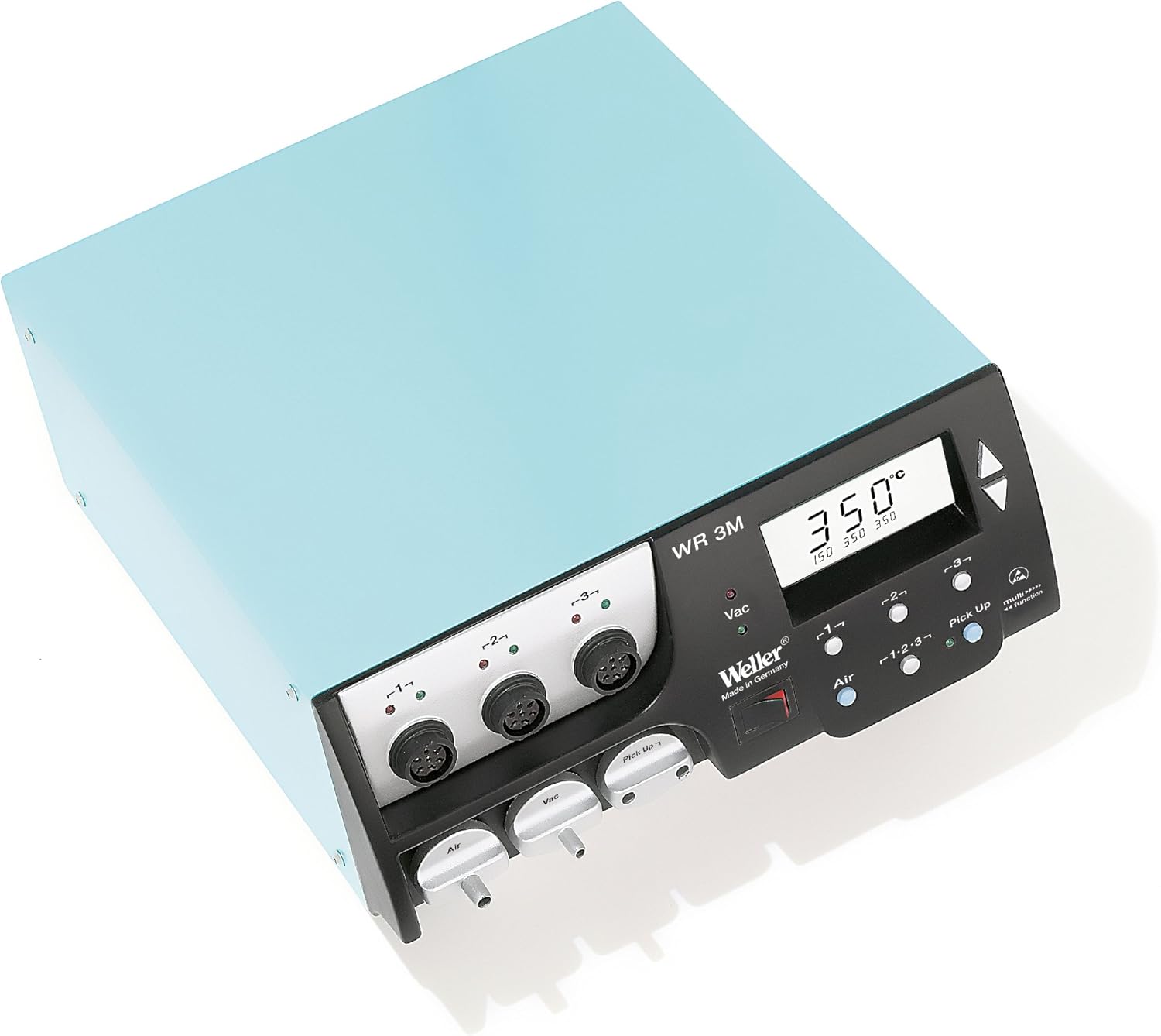 Weller WR3M Digital Rework Station front panel with display and tool ports