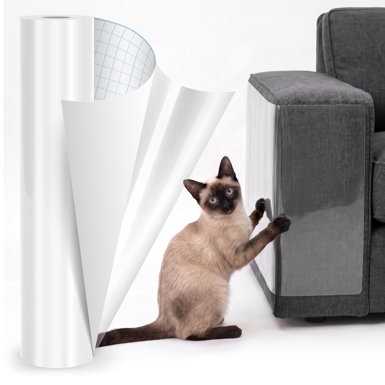 X XBEN Sofa Protectors from Cat, Cat Anti Scratch Tape, Furniture Protector