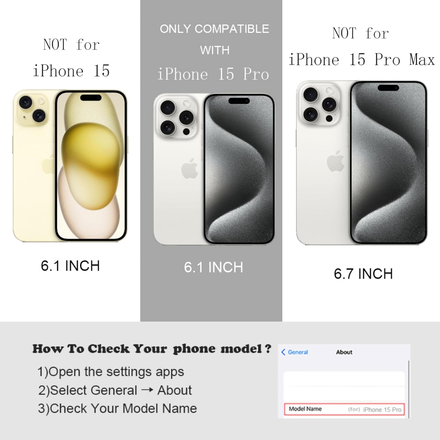 FABSPARK Case for iPhone 15 Pro,Glitter Crystal Diamond Rhinestones Sequin Shiny Bling Sparkly Glossy Luxury Electroplated Case,Aesthetic Cute Full Protection for iPhone 15 Pro,Silver - Image 5