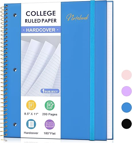 Cuaderno rayado para mujeres y hombres, diario A5 de tapa dura de cuero para escribir cuaderno con rayas universitarias, cuaderno de papel grueso de