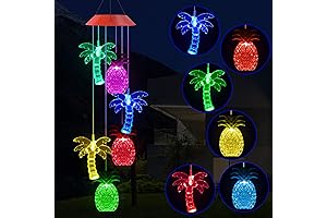 Coconut Tree Pineapple Wind Chimes: A Symphony of Light and Serenity