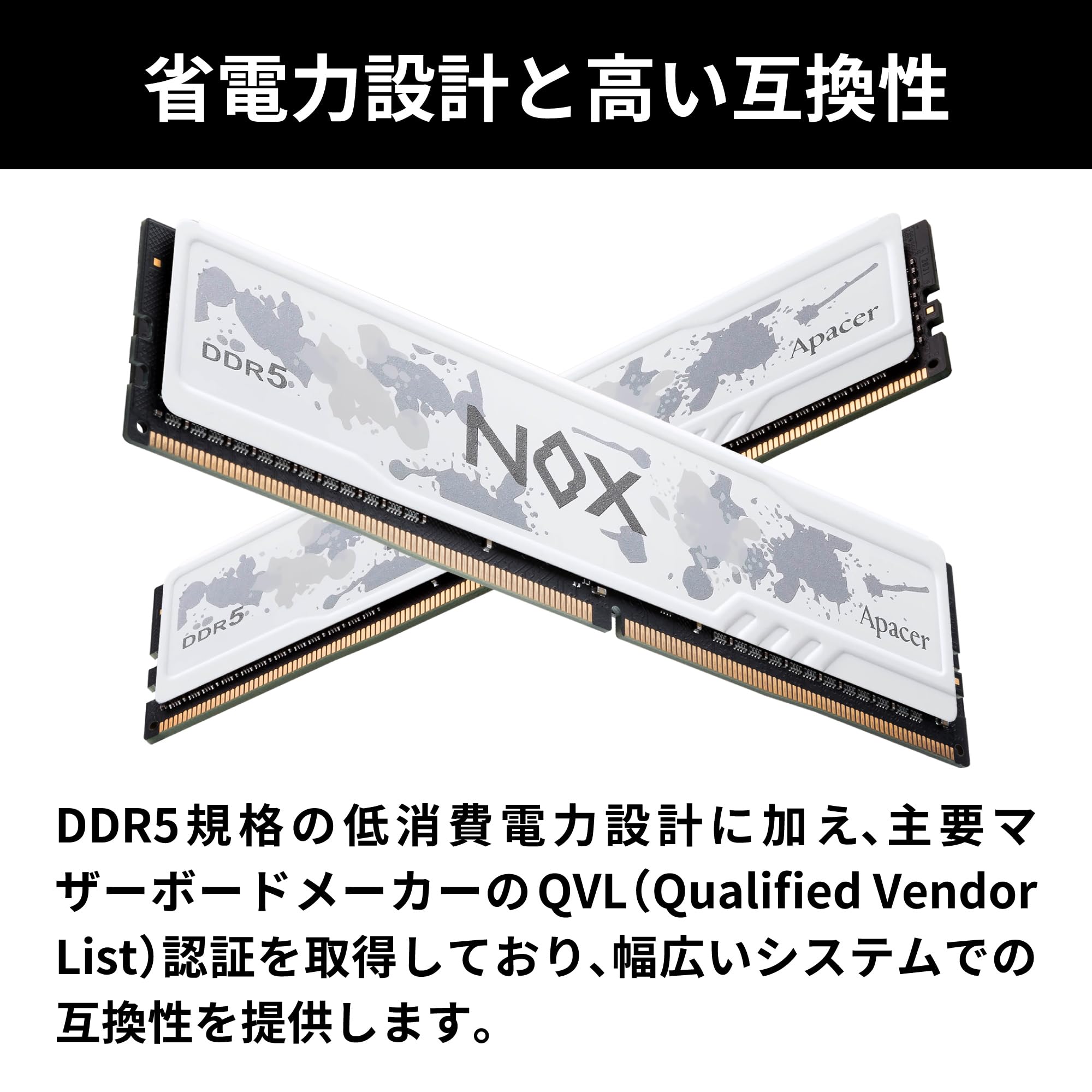 DDR5 32GB　apacer 動作確認済み 標準型メモリモジュール DDR5 Notebook Memory Module - Apacer