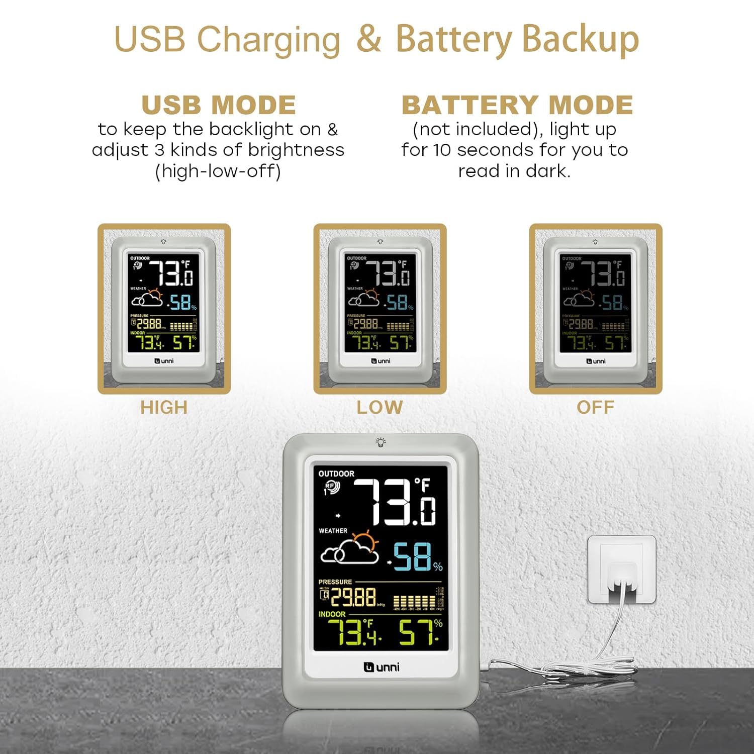 Snapklik.com : Indoor Outdoor Wireless Weather Stations, 328ft ...