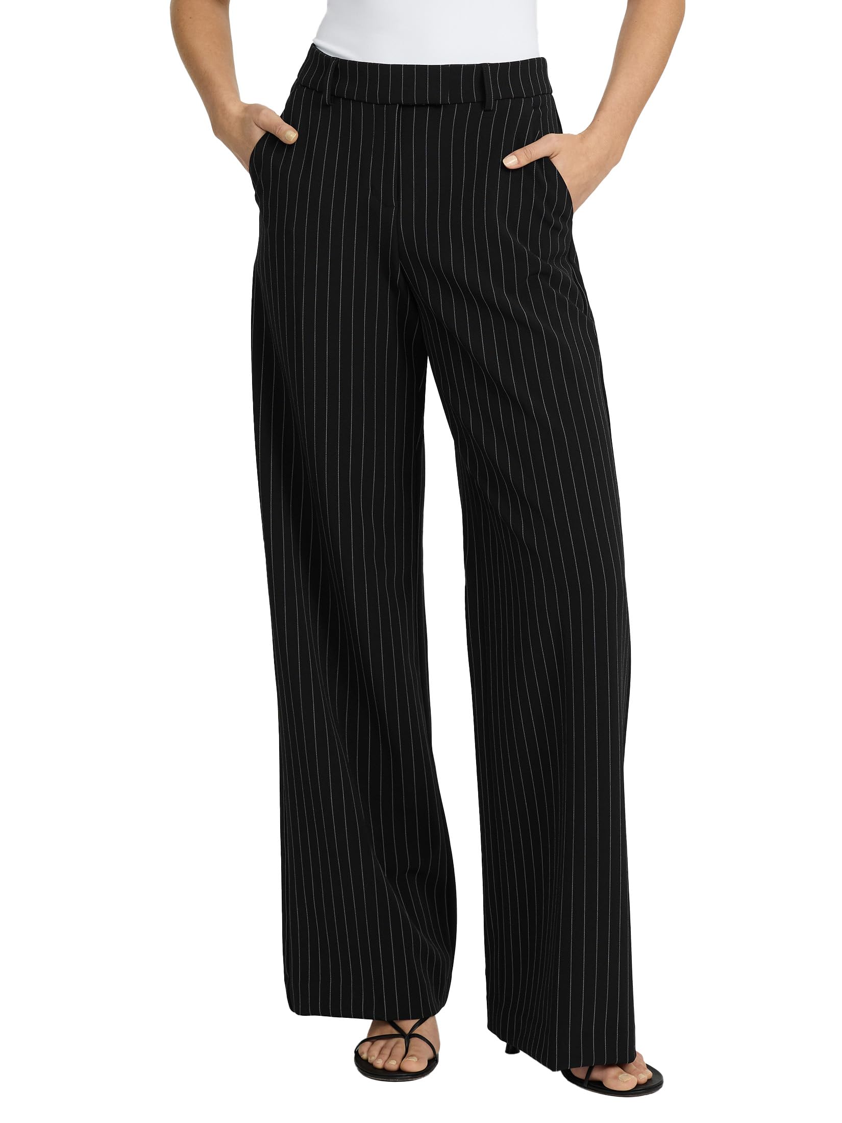 Mid Rise Trousers – Pinstripe, Tailored Trouser for Workwear (Size 17)