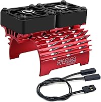 Vista 1 de Ventiladores de refrigeración para motor de automóvil a control remoto, superan el ventilador de motor RC de 1.181 in con disipador de calor