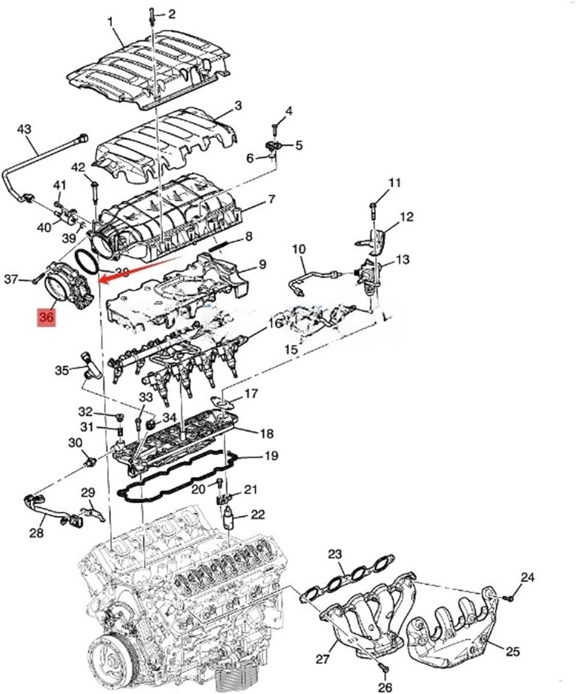 Fuel Injection Throttle Valve 12678223 12620263 Compatible With Silverado Tahoe GMC Sierra Yukon 6.0L 6.2L Body Acceleration