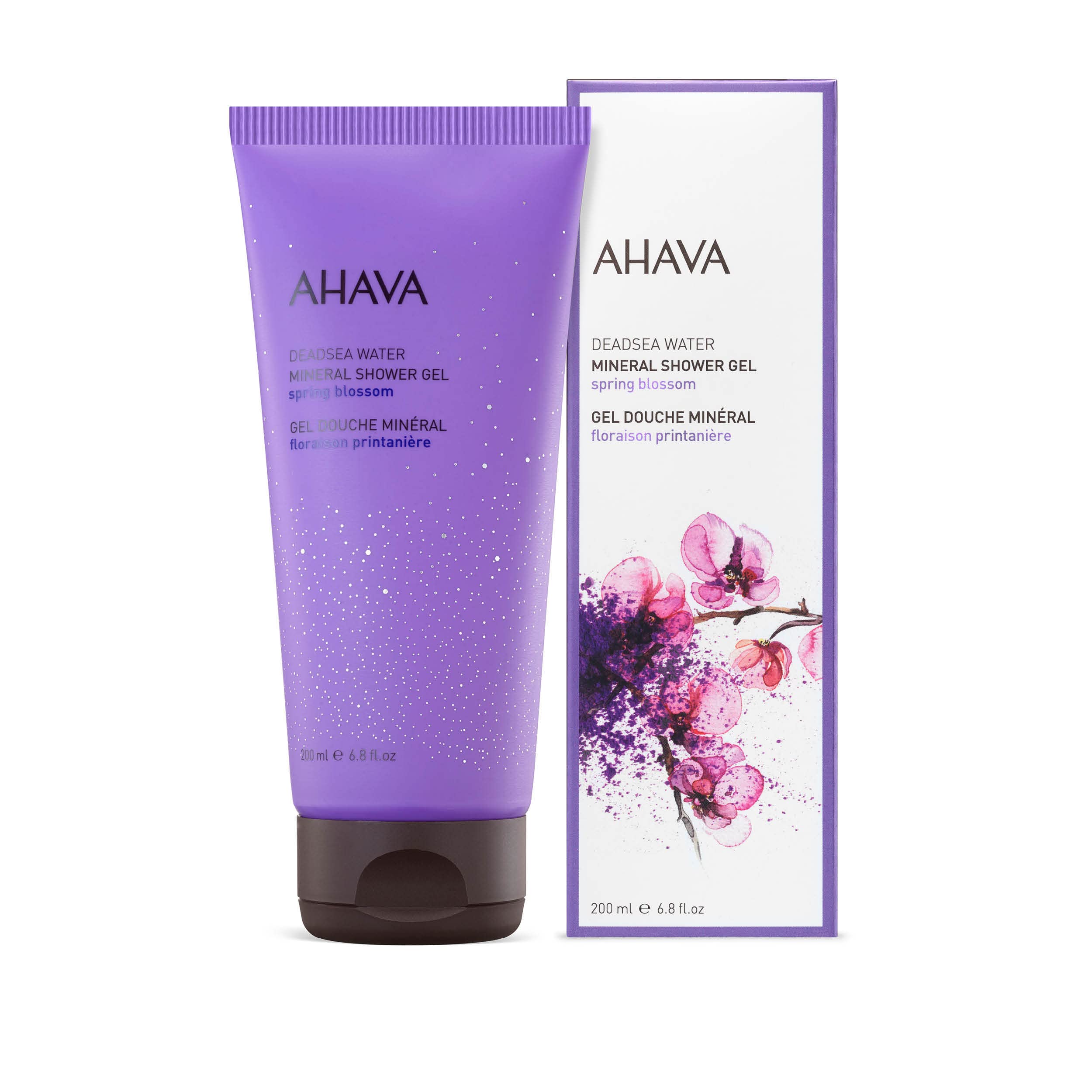 AHAVA Mineral Shower Gel Spring Blossom, 200 ml, 200 ml (Pack of 1) - Image 2