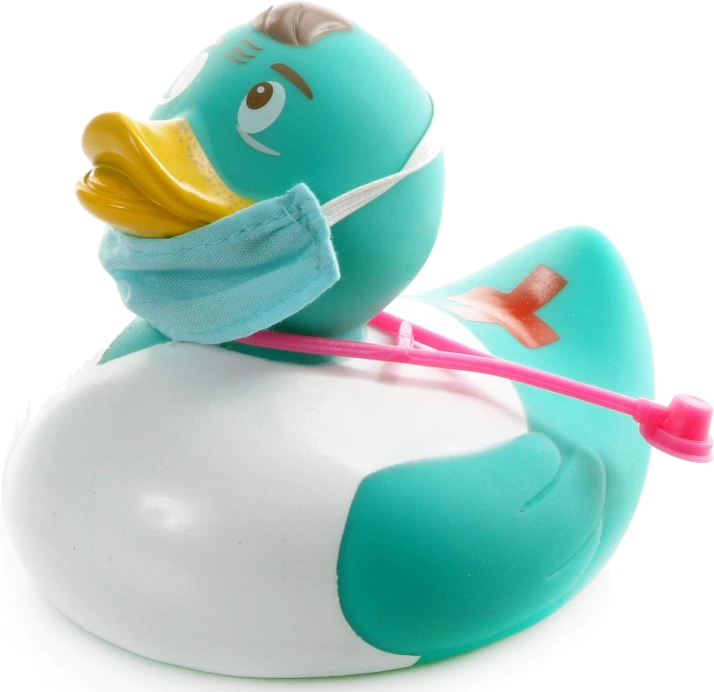 Opal Green Rubber Duck Ducktor House M.D. Fun in a Bath