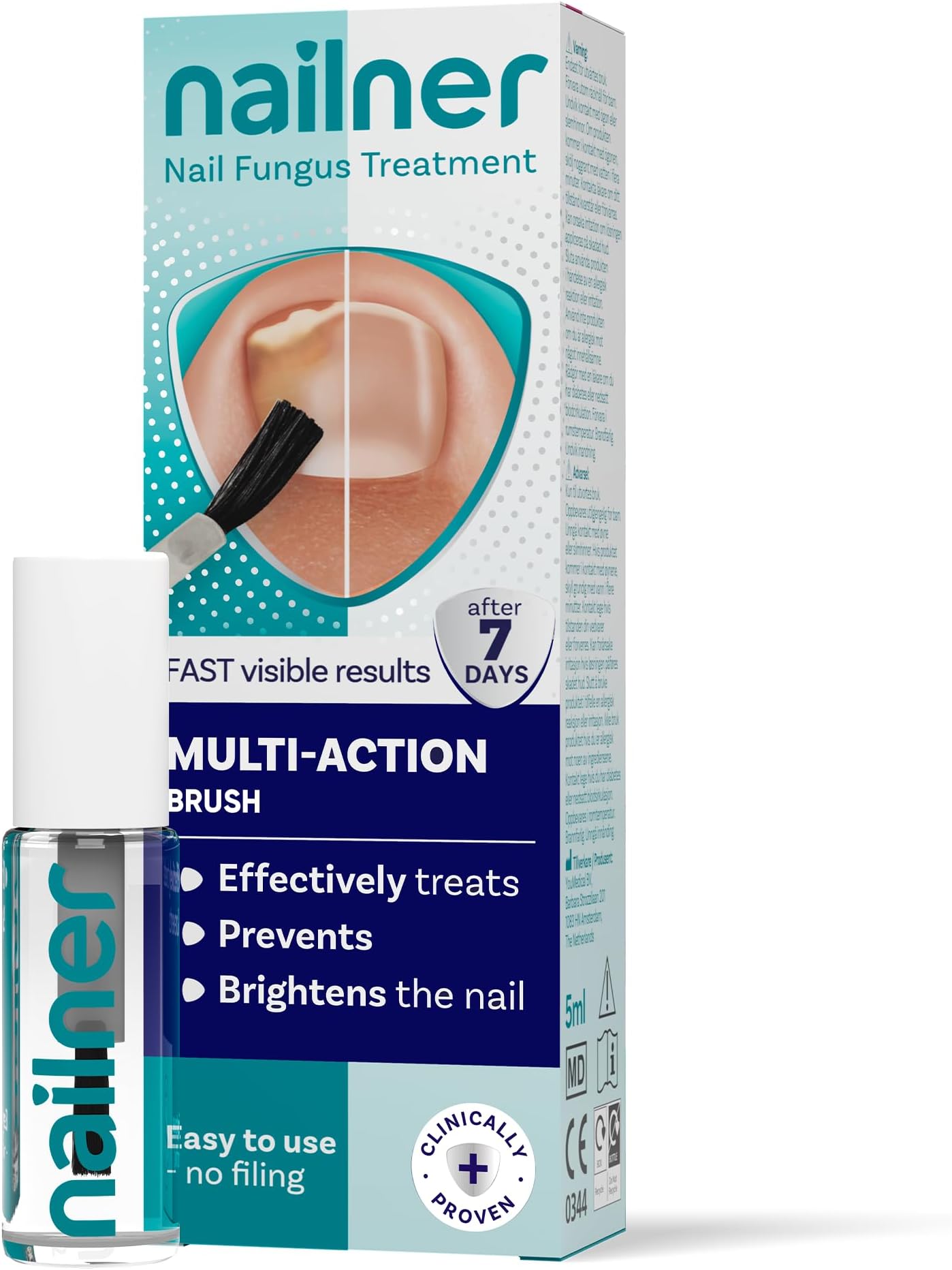 Nailner Fungal Nail Treatment Brush 5 ml - Extra Strong Anti Fungal Nail Trea...