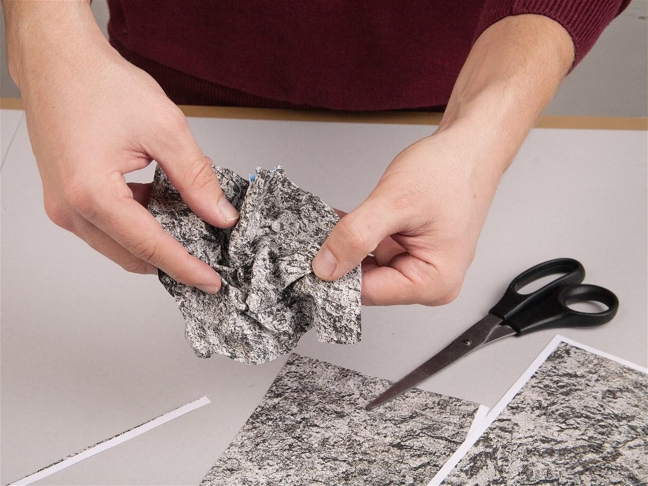 NOCH® Knitterfelsen® XL „Seiser ALM“ mit fotorealistischer Optik, 61 x 34,5 cm für Spurweiten H0, TT, N, 0 ideal für Modellbau und Dioramen