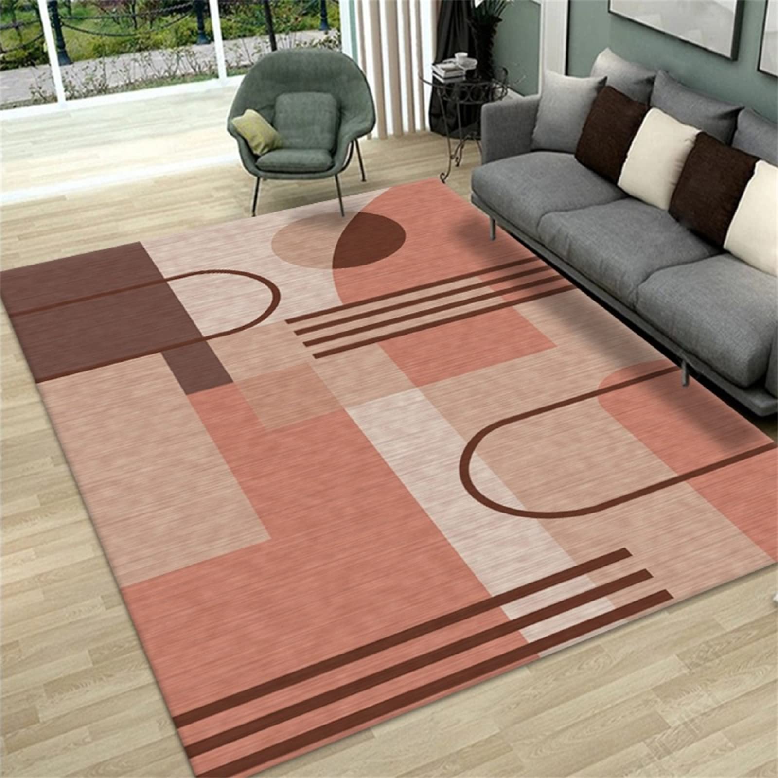 Tapis carreaux de ciment rouge pour une déco de chambre ado moderne