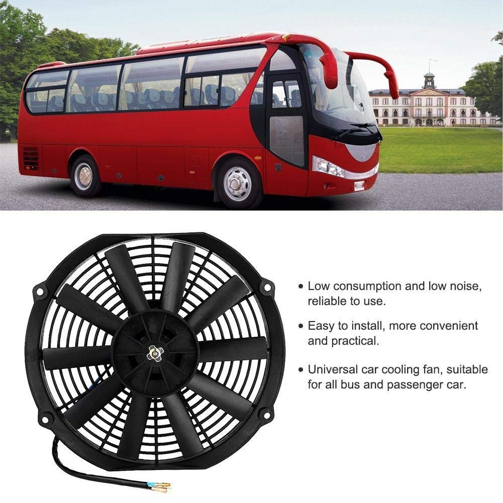 KSTE 12" 12V 80W universal for coche acondicionador de aire del ventilador de refrigeración del motor electrónica Accesorios for el coche