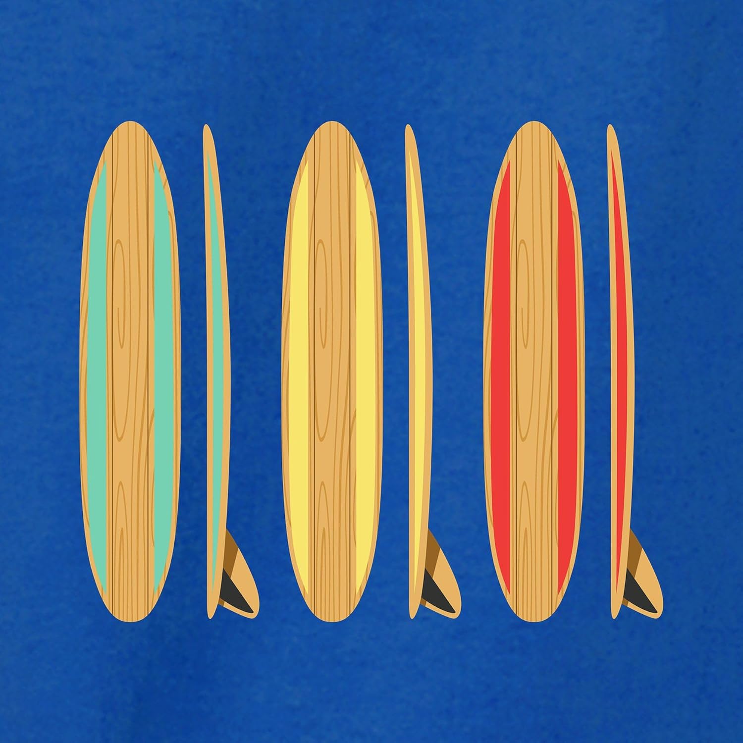 Size M....CafePress Surf Boards Women's Classic T Shirt Women's Relaxed Dark T-Shirt