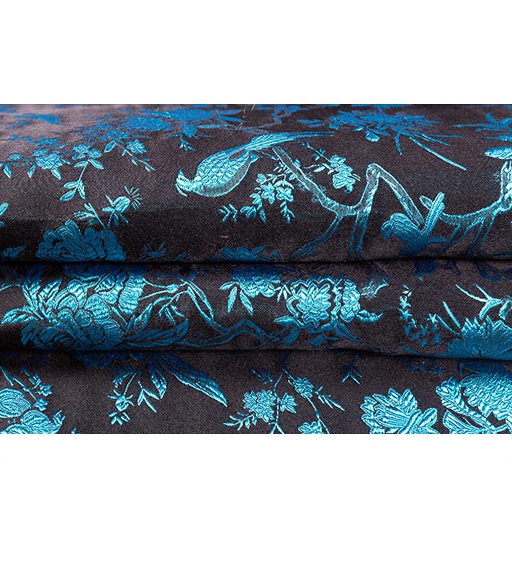 GOONSDS Damask Satin Brocade Jacquard Fabric Costume Upholstery Furniture Clothing Material 75Cmx50cm,G